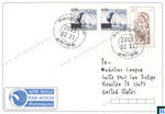Sri Lanka Boat Stamps Cover - Surcharged