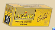 Pure Ceylon AKBAR - Gold, 25 Tea Bags