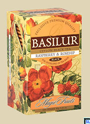 Pure Ceylon Basilur - Raspberry Rosehip Tea Bags