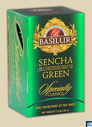 Pure Ceylon Basilur - Sencha Green Tea Bags