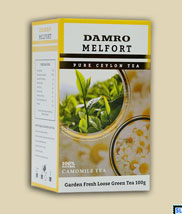 Pure Ceylon Damro - Camomile Flavored Green Tea Loose Leaf