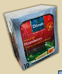 Pure Ceylon Tea - Dilmah Strawberry Flavored 10 Tea Bags